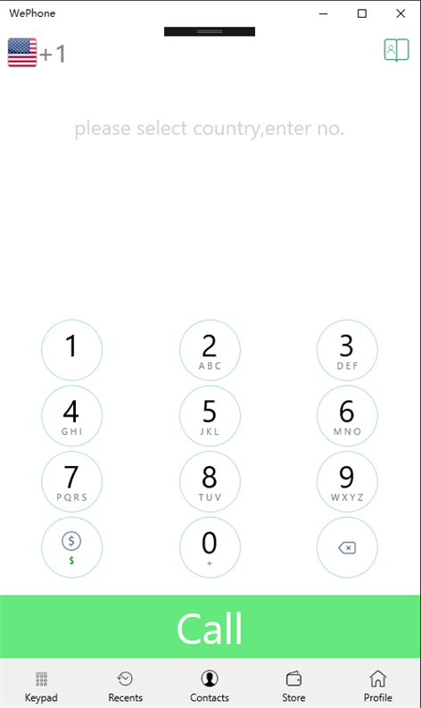 WePhone - free phone calls & international calling Screenshots 1