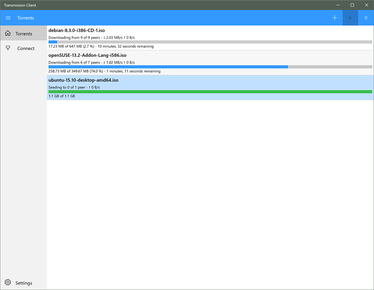 Transmission Client – Microsoft Apps