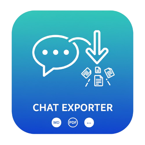 Chat Exporter: Save to PDF & Markdown icon