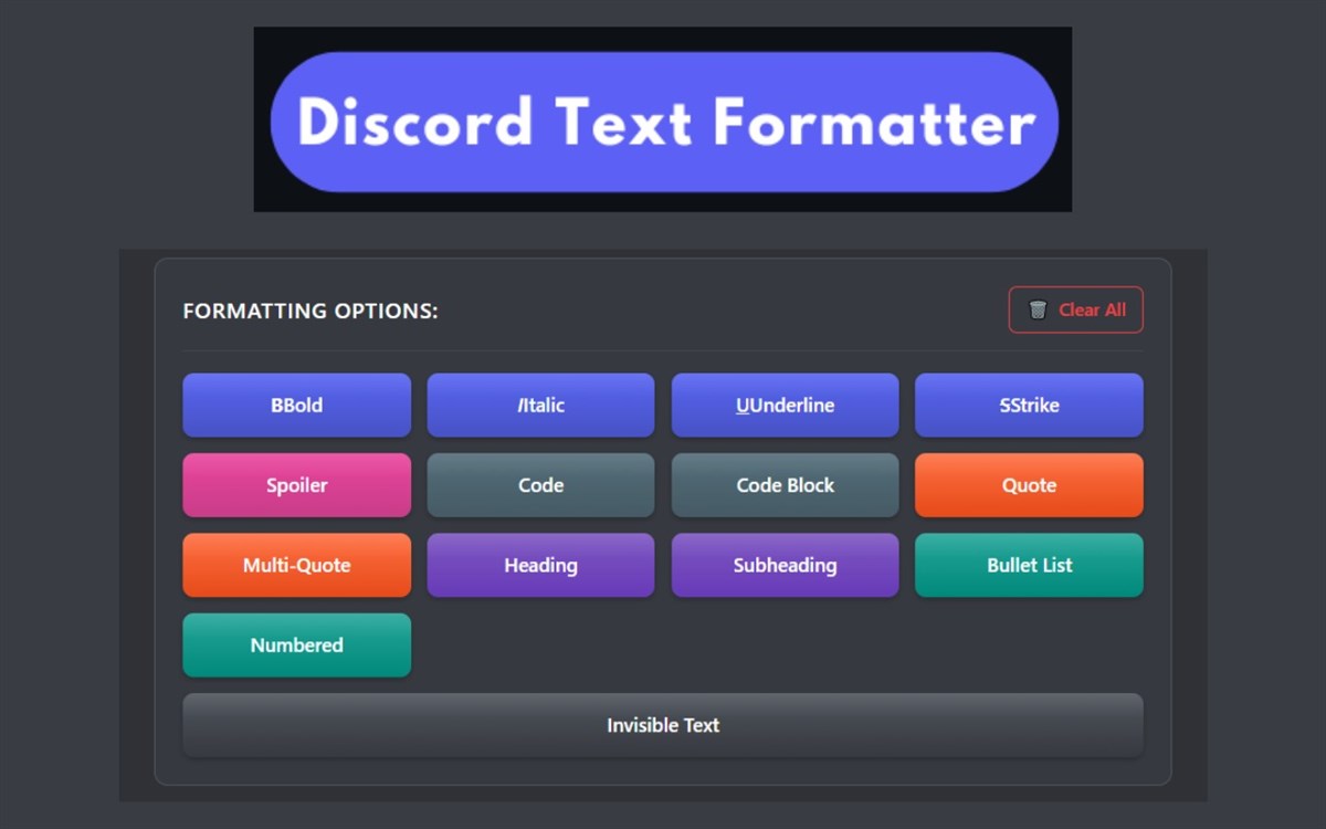 Discord Text Formatting