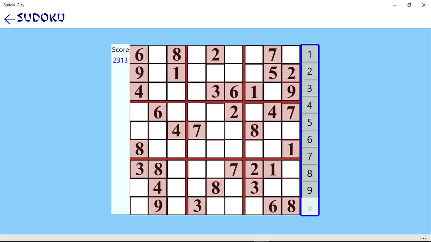 #2. Sudoku Play (Windows) Ved: Metin Morris
