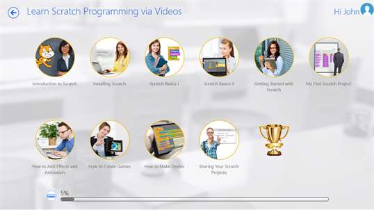 Learn Scratch Programming via Videos by GoLearningBus screenshot 4