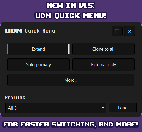 UDM - Ultimate Display Manager for Windows screenshot