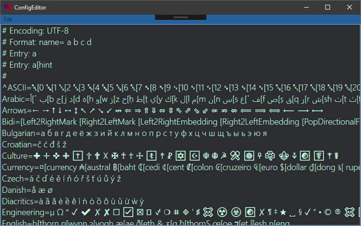 #2. NationalCharacters (Windows) Podle: Mirosław M. Mączka