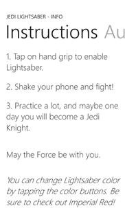 Jedi Lightsaber screenshot 5