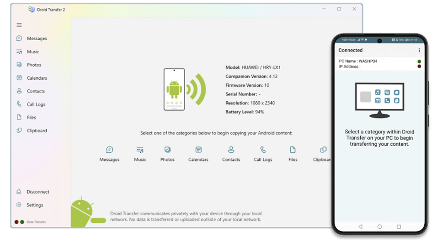 #6. Droid Transfer (Windows) 由: Wide Angle Software Ltd