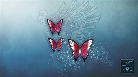 Кулон: призрачные пурпурные бабочки