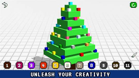 Christmas 3D Color by Number - Voxel Coloring Book screenshot 4