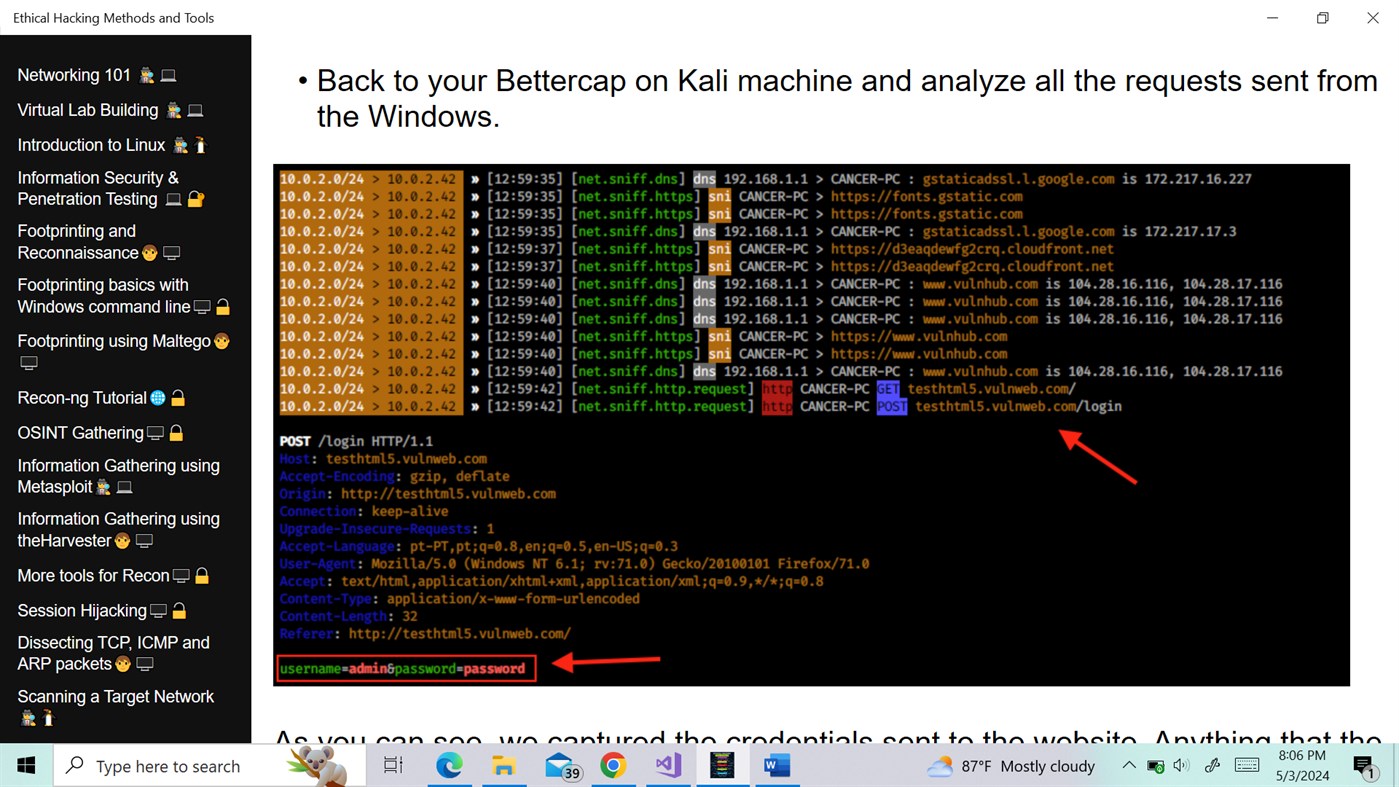 #7. Ethical Hacking Methods and Tools (Windows) Podle: App Monster