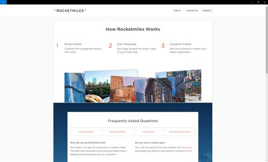 Rocketmiles screenshot 2