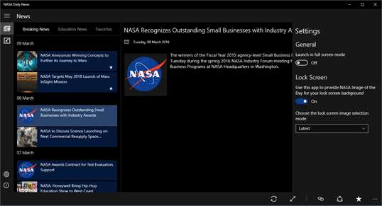 NASA Daily News screenshot 3