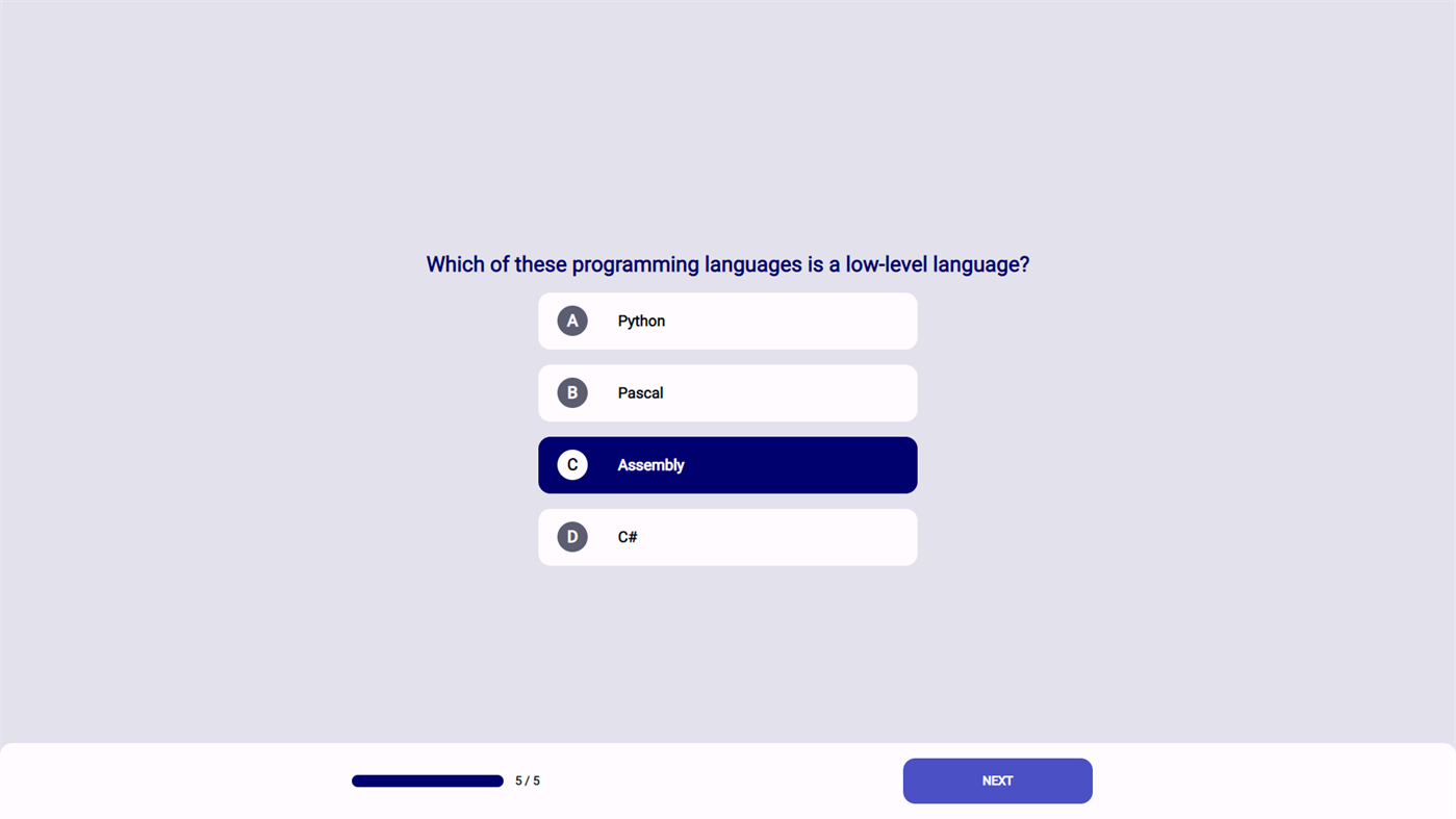 #2. Trivia App (Windows) بواسطة: Javier Ferrer SB