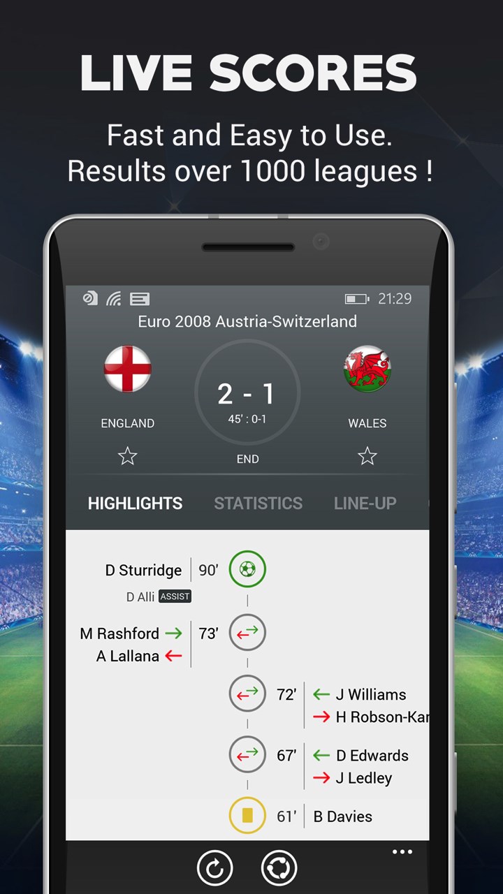 football results apps