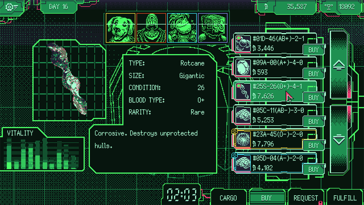Space Warlord Organ Trading Simulator screenshot 1