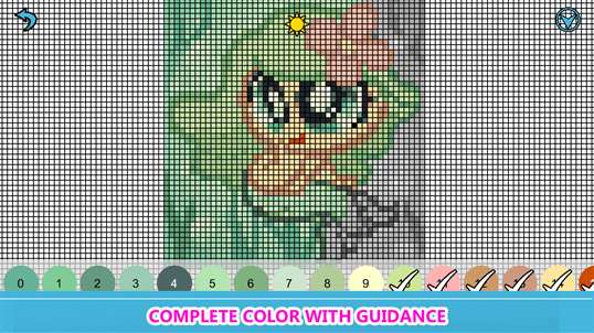 Mermaid Color By Number: Pixel Art, Sandbox Coloring Book screenshot 1