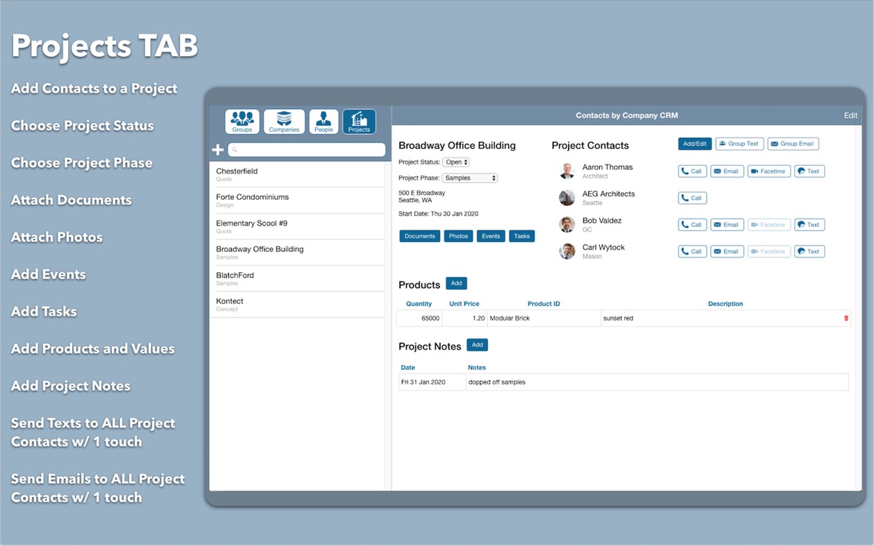 #1. CRM by Contacts by Company (Windows) 由: Contacts by Company, Inc