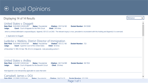 Legal Opinions Screenshots 2