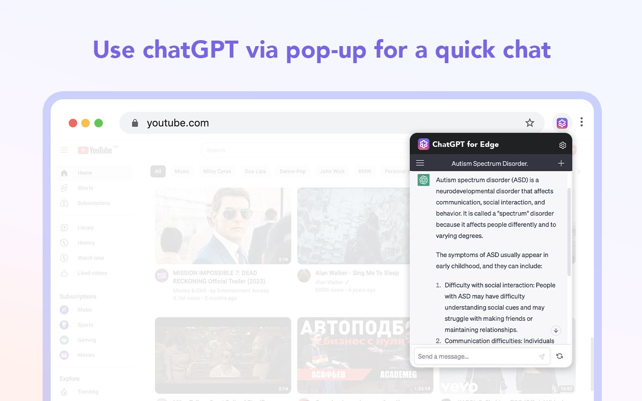 AI ChatGPT Search Engine - GPT for Edge