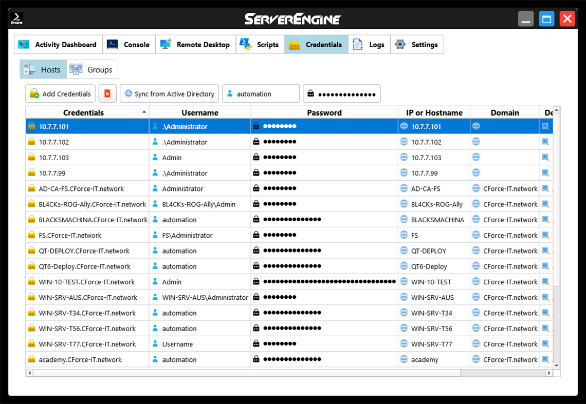 #7. ServerEngine (Windows) Με: CForce-IT, Claudio Orlando