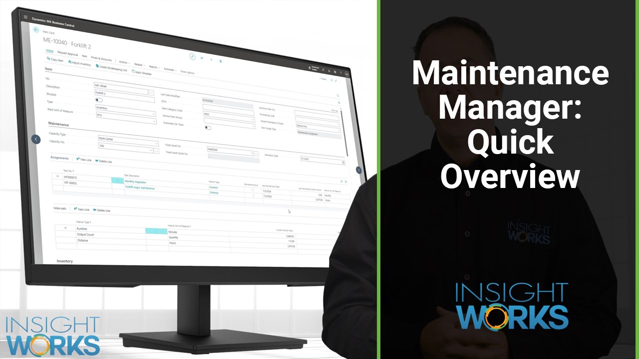 Snapshot 1 of Maintenance Manager
