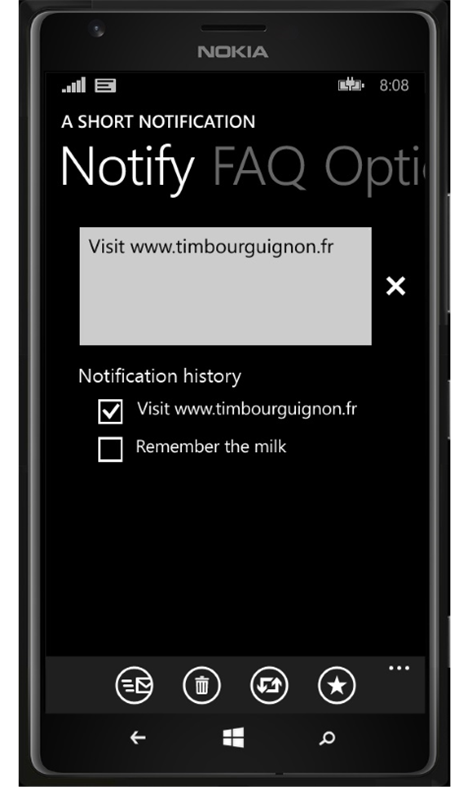 A short notification Screenshots 1