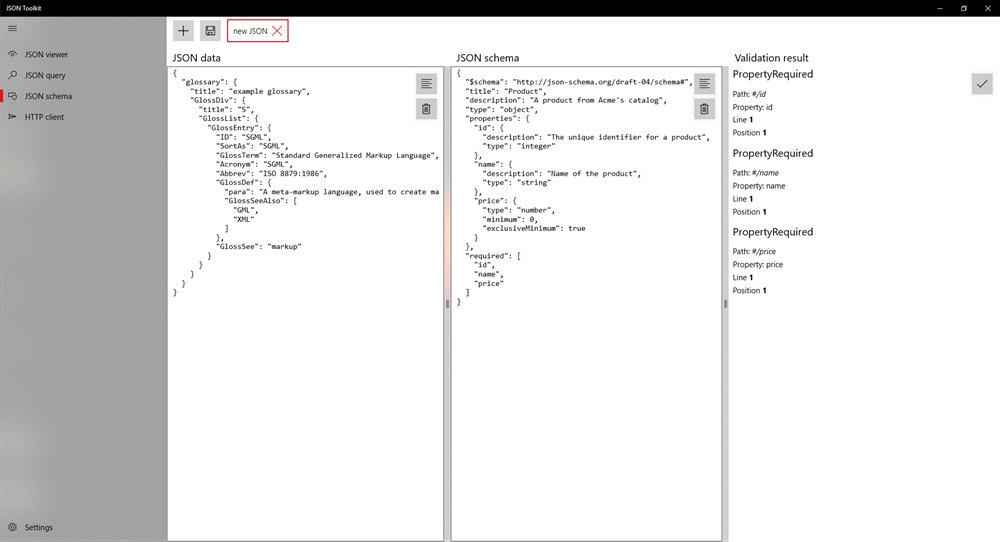 Org json download