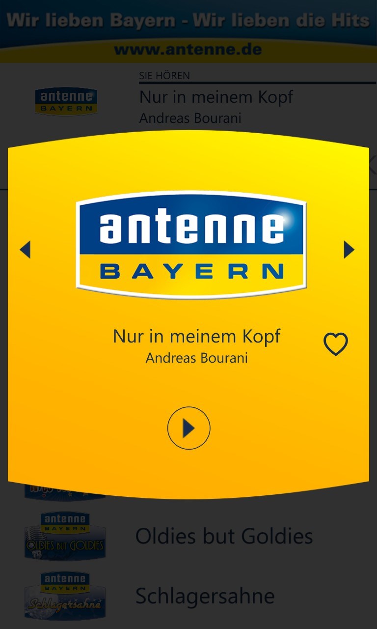 ANTENNE BAYERN for Windows 10 Mobile