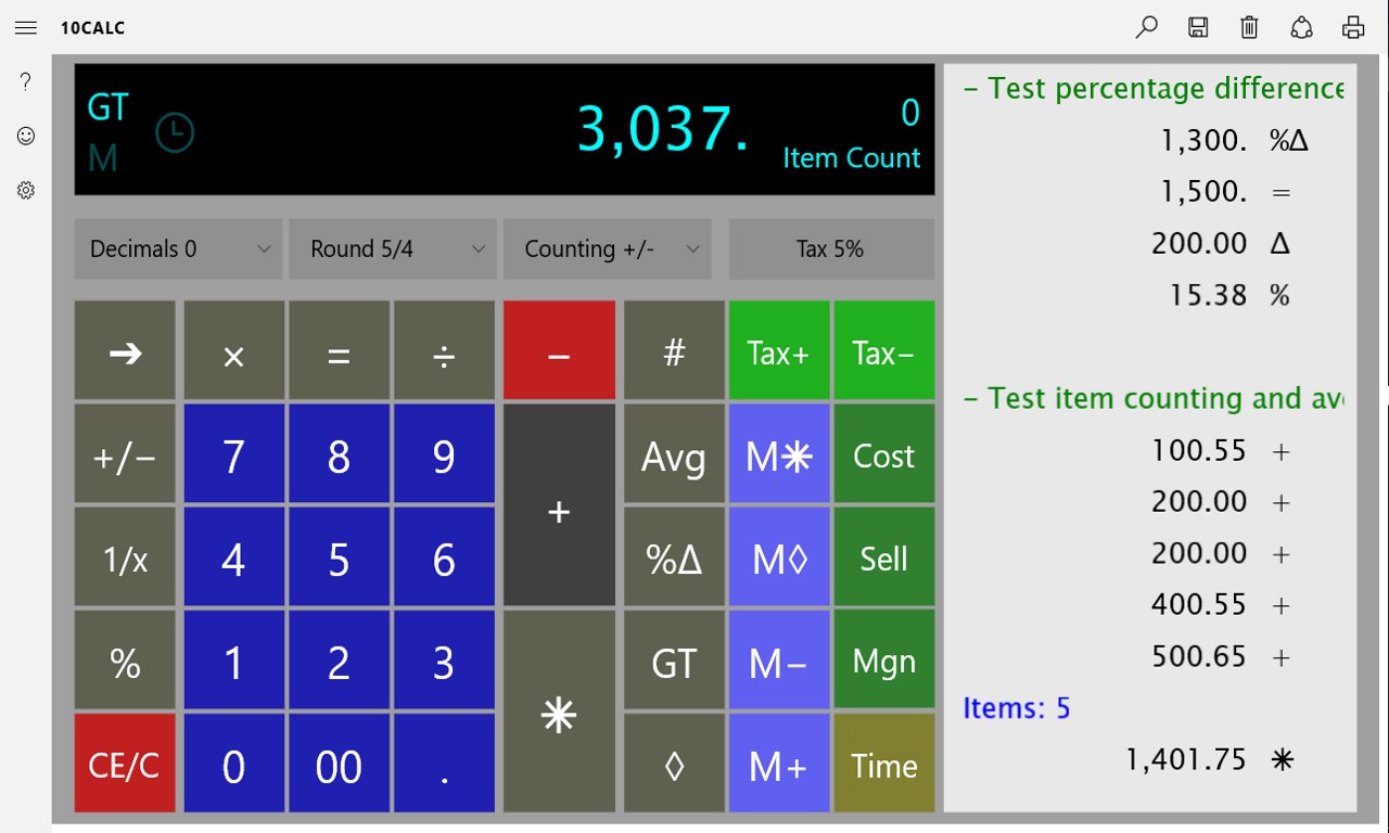 10Calc Business Calculator – QIZR