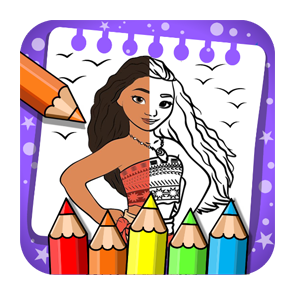 mona princess coloring