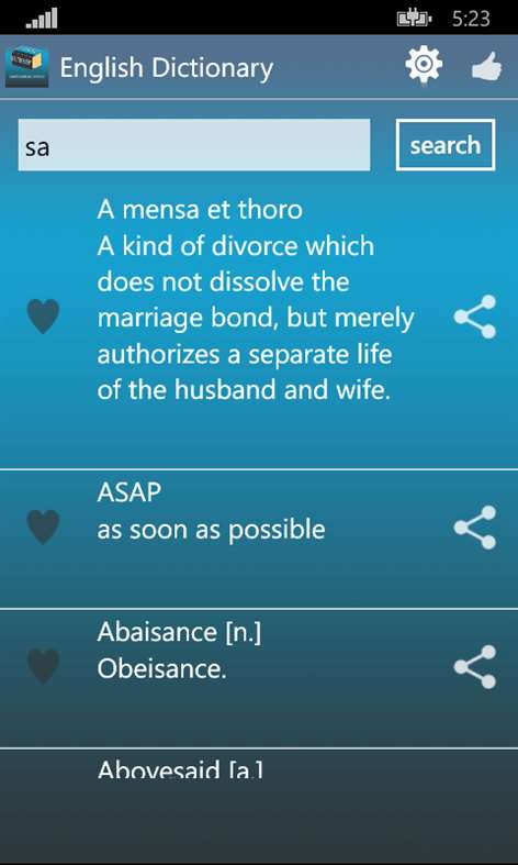 Free Advance Dictionary Screenshots 2