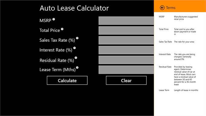 Auto Lease Calculator >> Get Auto Lease Calculator Microsoft Store Auto Lease Calculator >> Get Auto Lease Calculator Microsoft Store