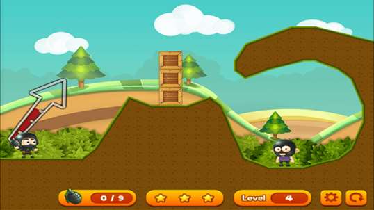 Angry Grenade Toss Puzzle screenshot 1