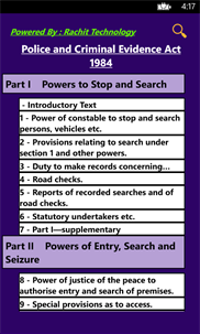 Police and Criminal Evidence Act 1984 screenshot 1