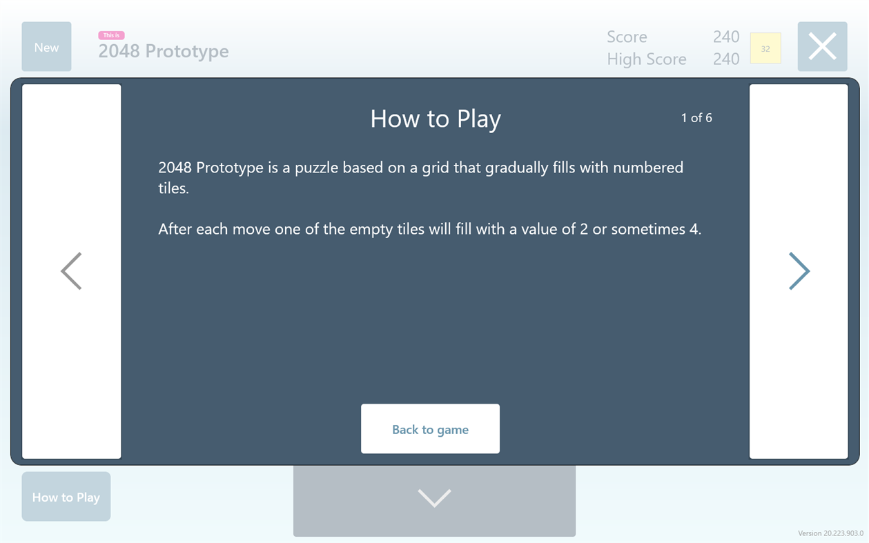 #3. 2048 Prototype (Windows) Przez: Andrey Solopko