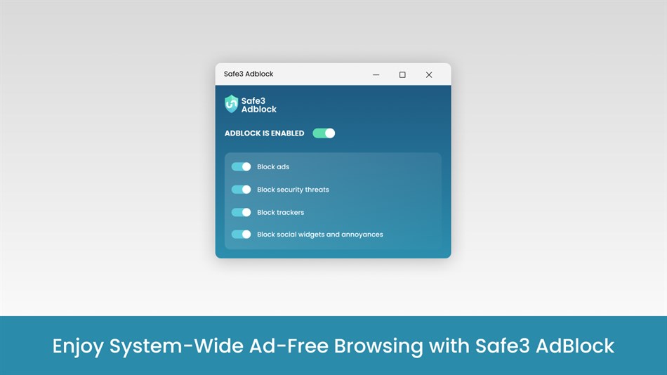 Safe3 Adblock - Free Adblock (Windows) Podle: PavloVS