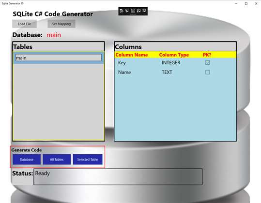 SQLiteGenerator10 screenshot 2