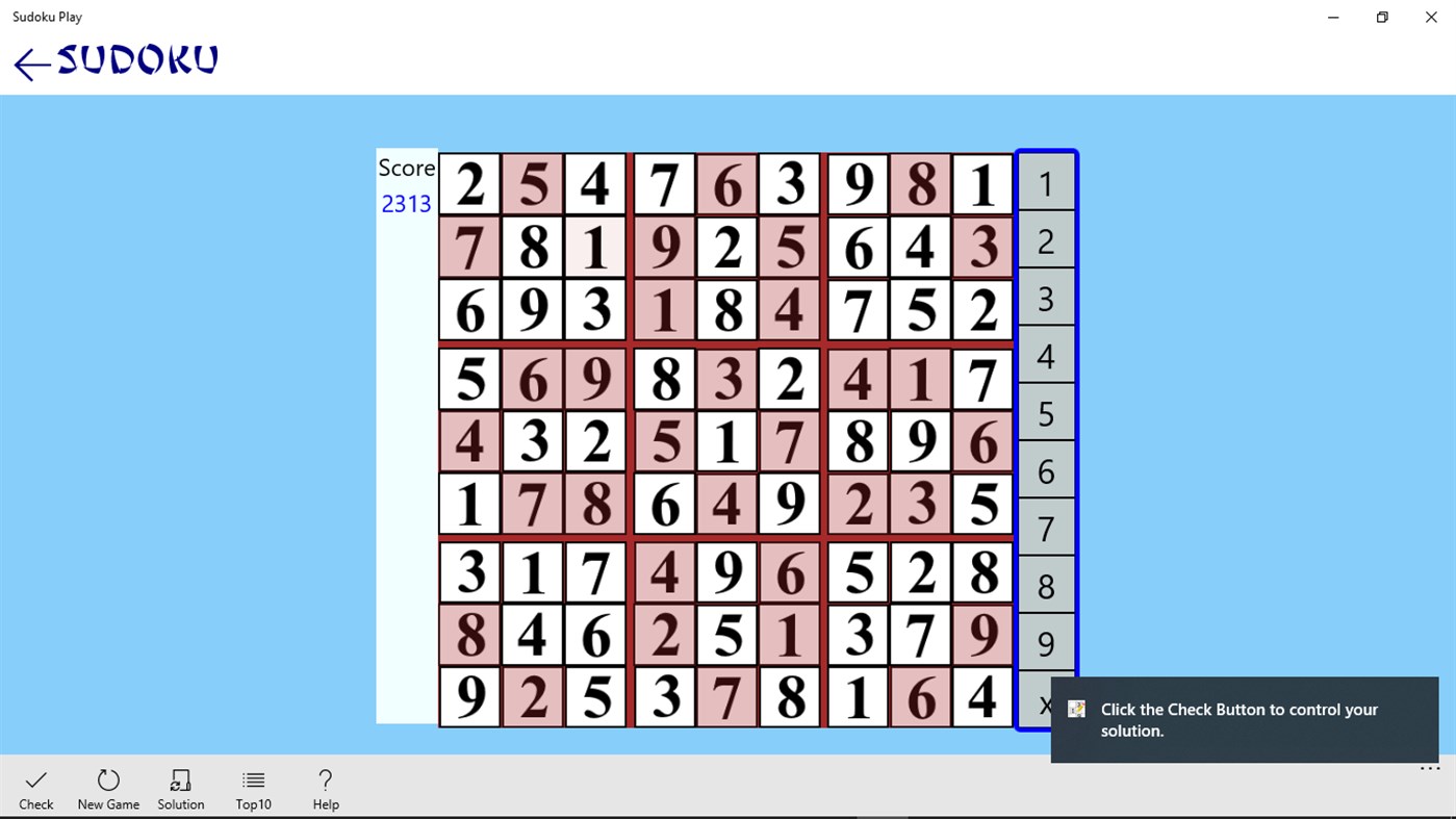 #4. Sudoku Play (Windows) Ved: Metin Morris