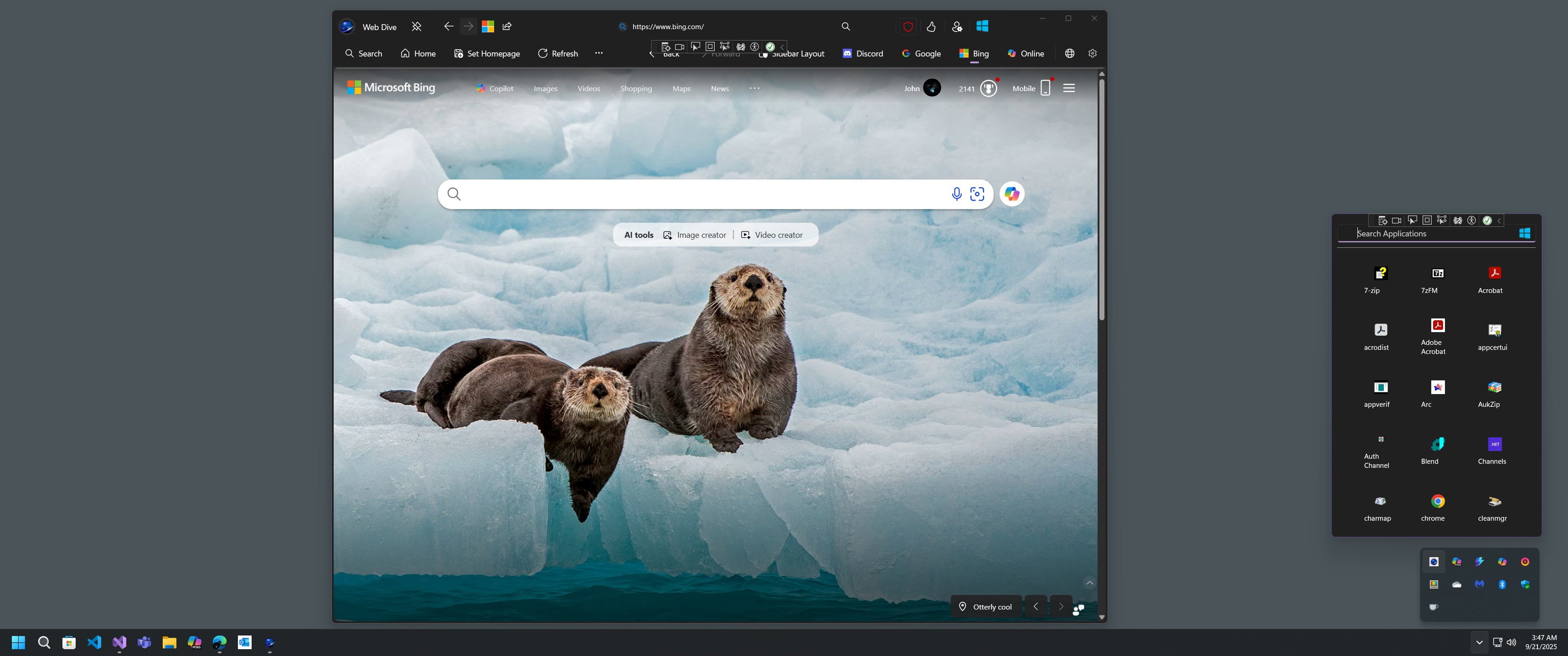 Web Dive screenshot