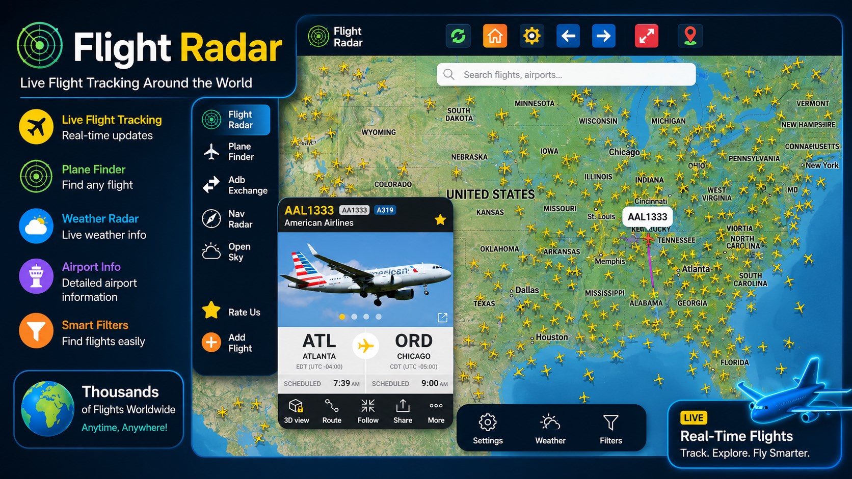 Flight Tracker : All-in-One screenshot