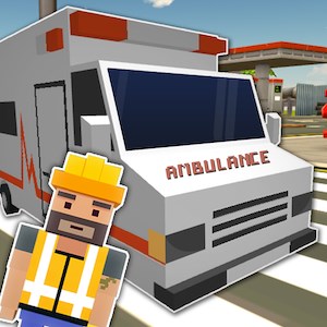 Blocky 911 Ambulance Rescue