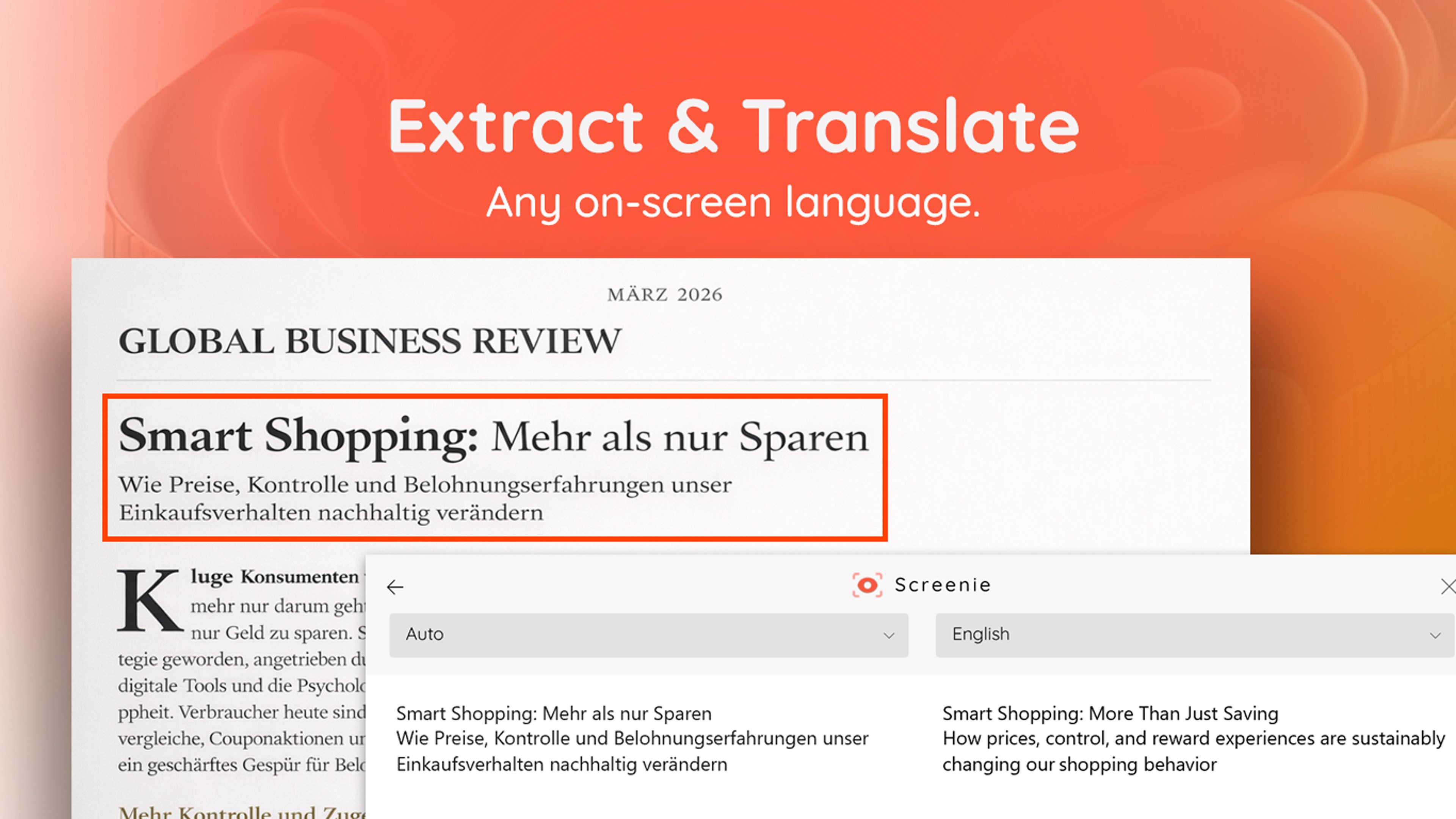 Screenie - Screen Text Extractor & OCR screenshot