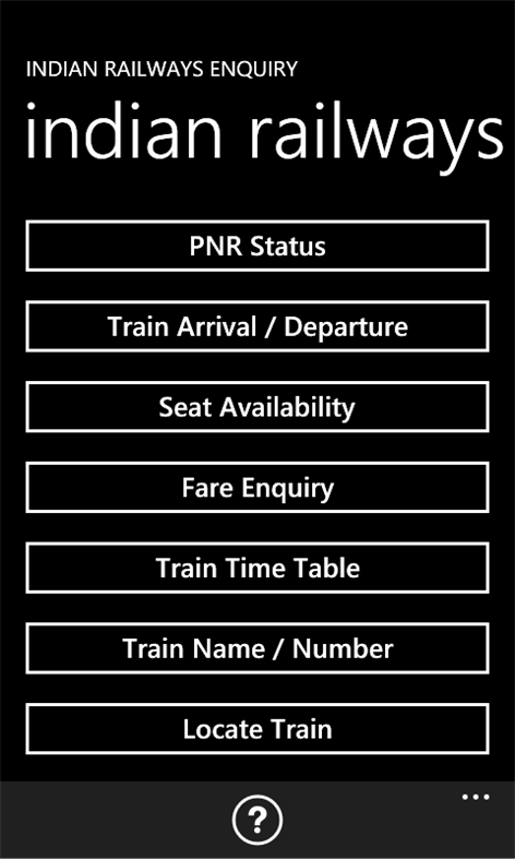Indian Railways Enquiry Screenshots 1