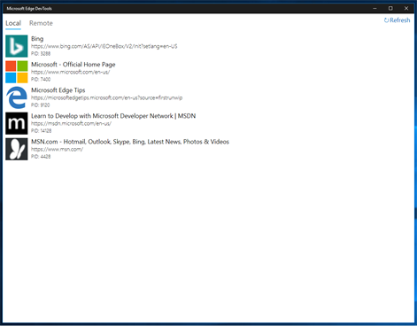 Microsoft Edge DevTools Preview Screenshots 1