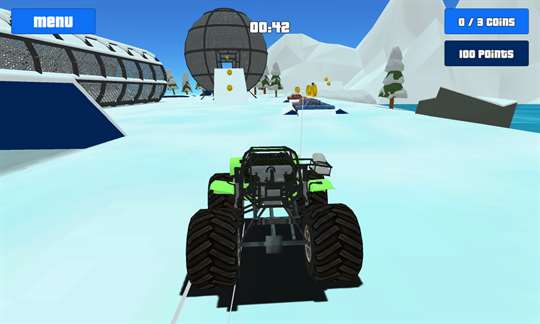 Baby Monster Truck Ice Racing screenshot 6
