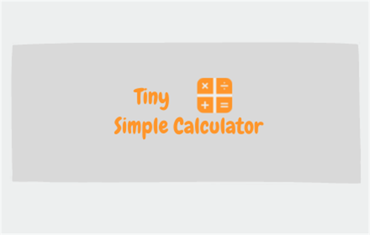 Tiny Simple Calculator