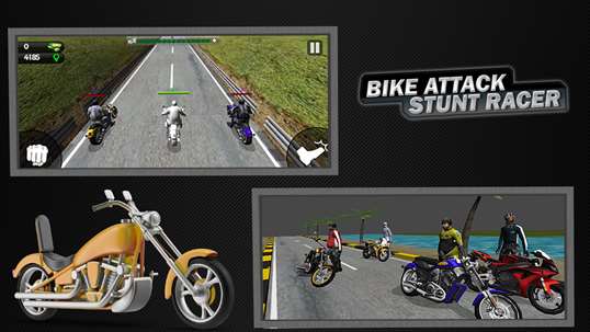 Bike Attack Stunt Racer - Kick Punch Extreme trial screenshot 3