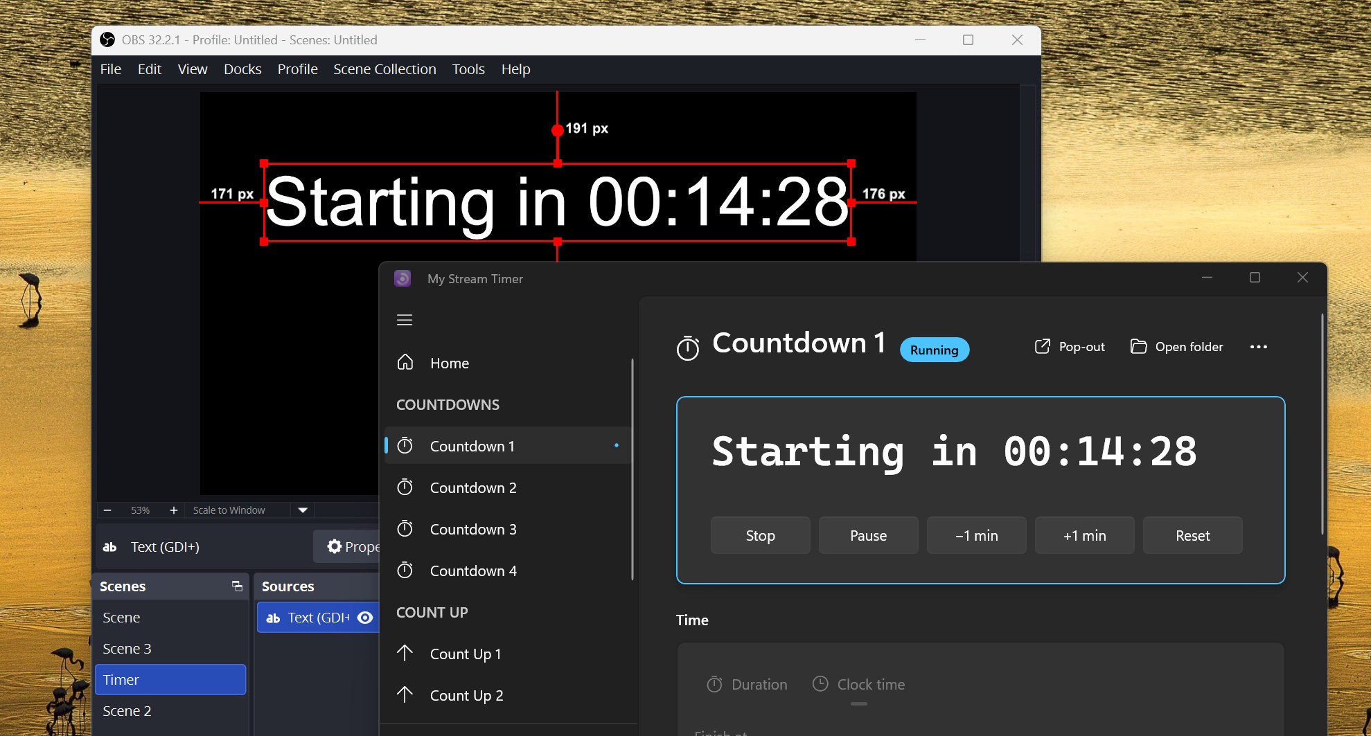 My Stream Timer screenshot