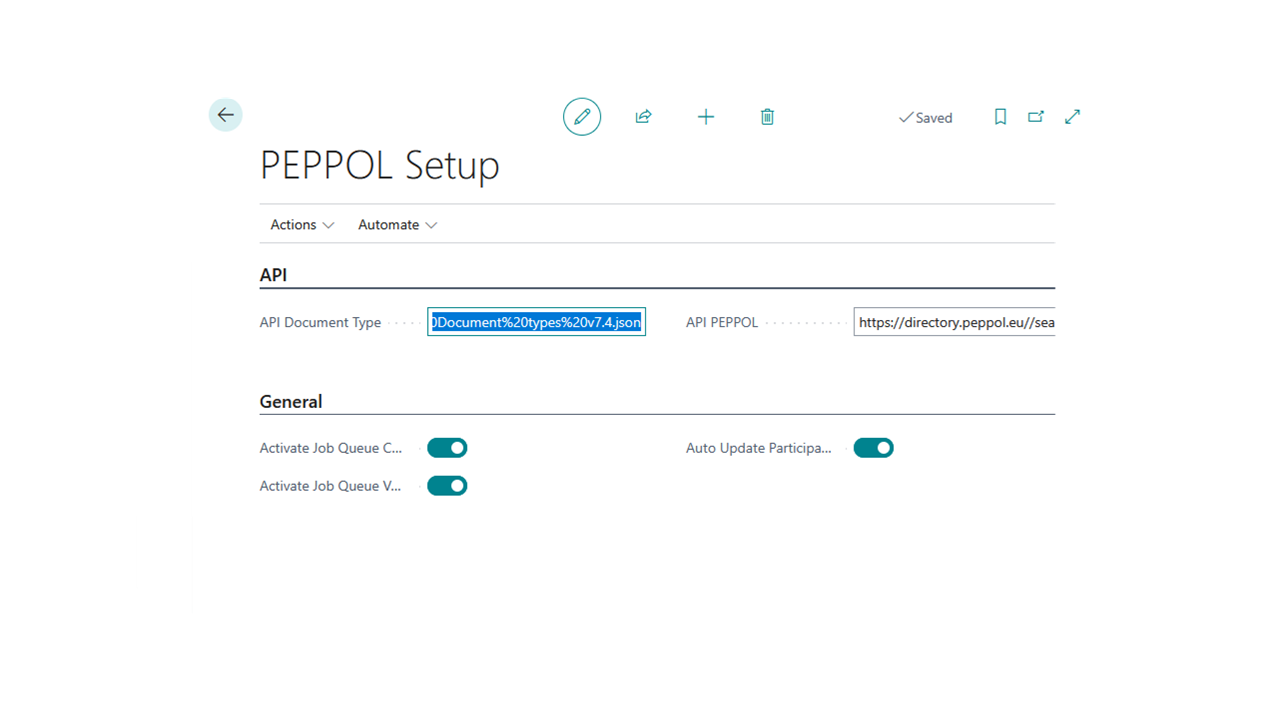 Snapshot 2 of Blue PEPPOL Participation