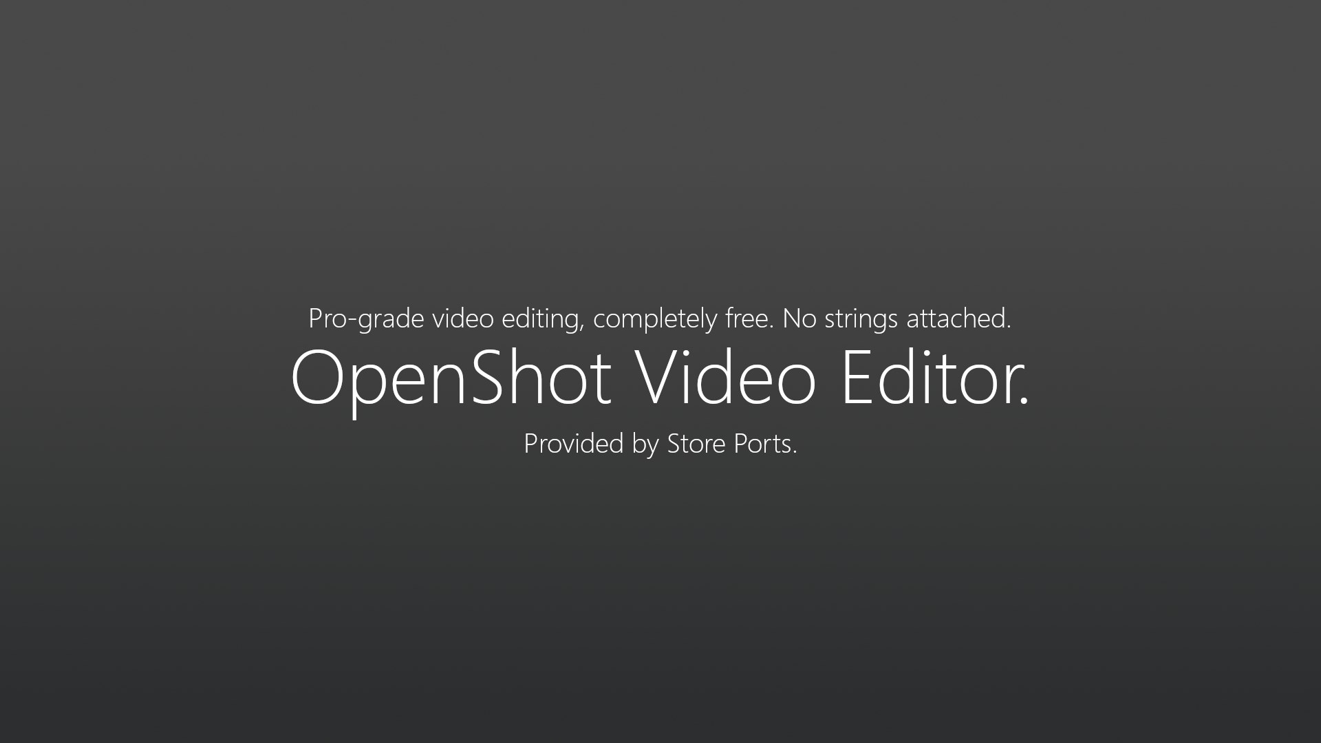 Get Openshot Video Editor Ms Store Port Microsoft Store En My