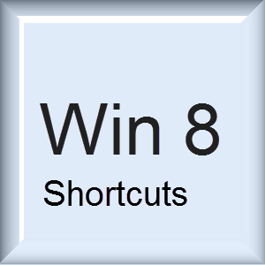 Win 8 Shortcuts